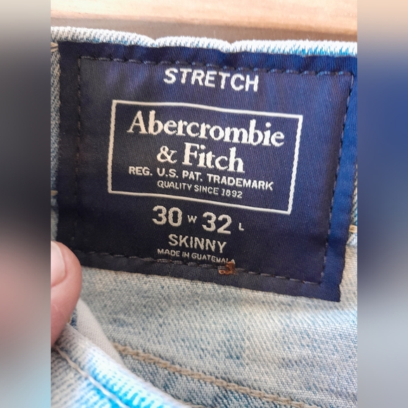 Abercrombie & Fitch denim trousers NWT - Picture 2 of 4